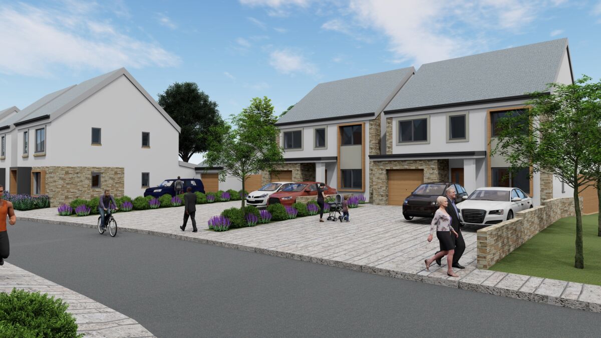 Visual of detached 4-bed homes at